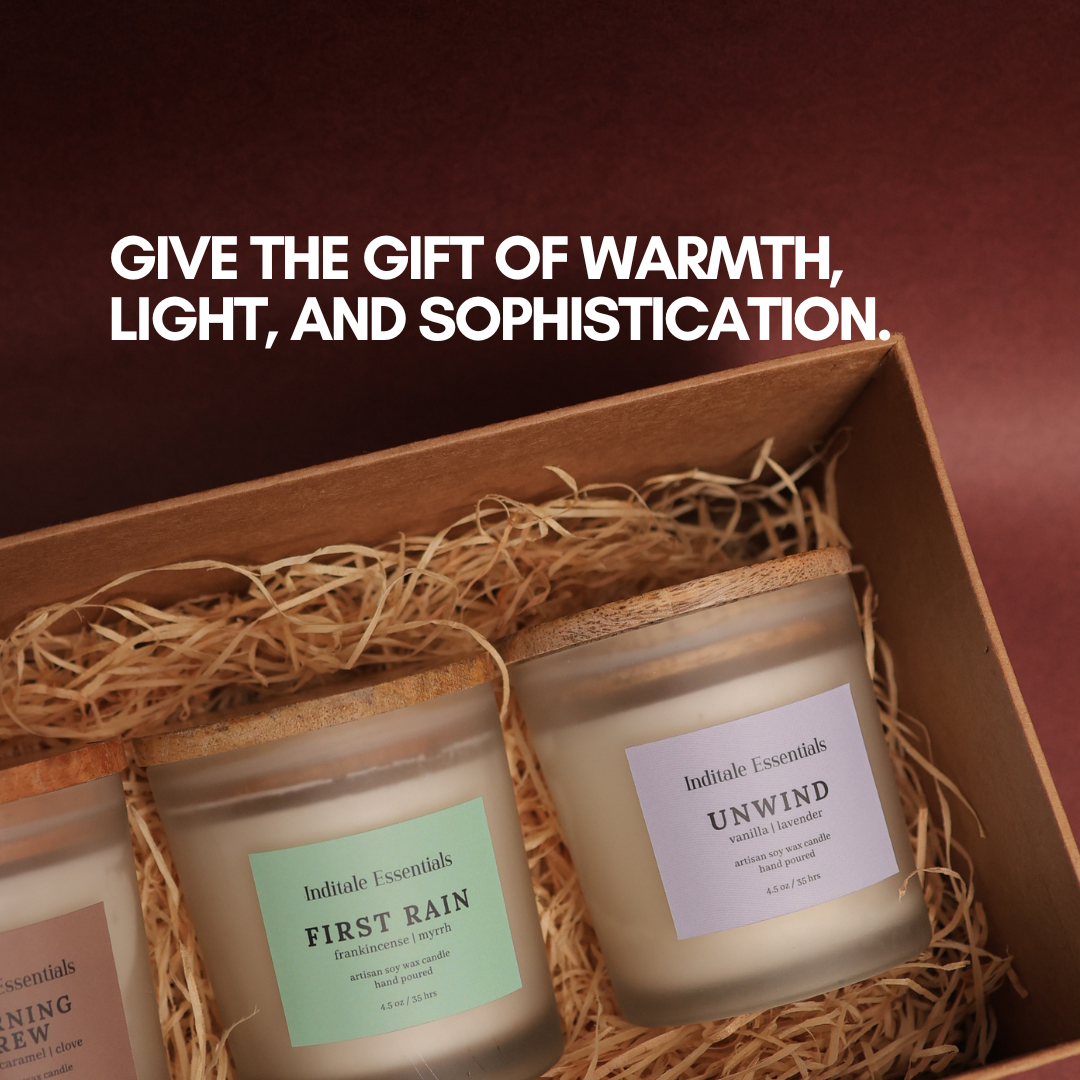 Unwind // Vanilla and Lavender Scented Candle