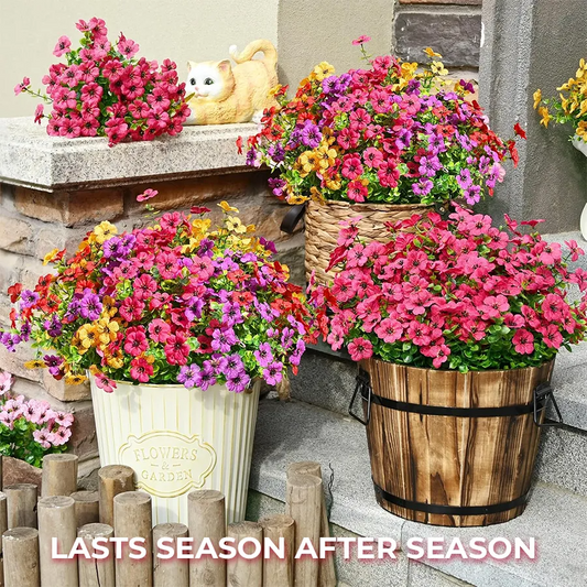 Upgraded High-grade Material 🌱 Rainproof Lifelike Artificial Flowers With UV-Shield Coating